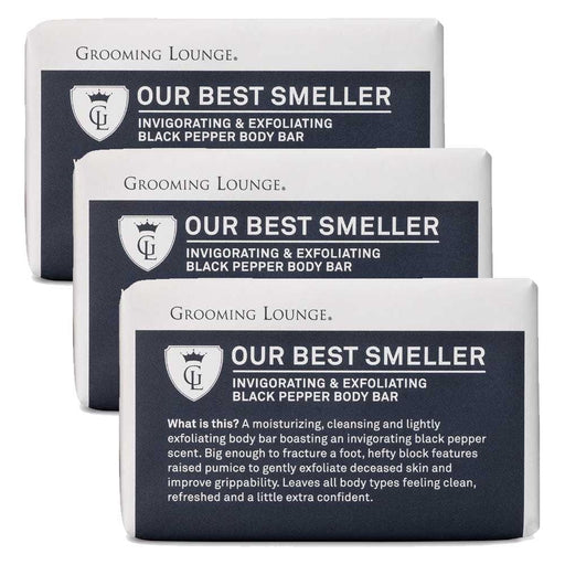 Grooming Lounge Our Best Smeller Body Bar 3-Pack (Save $5) 7oz