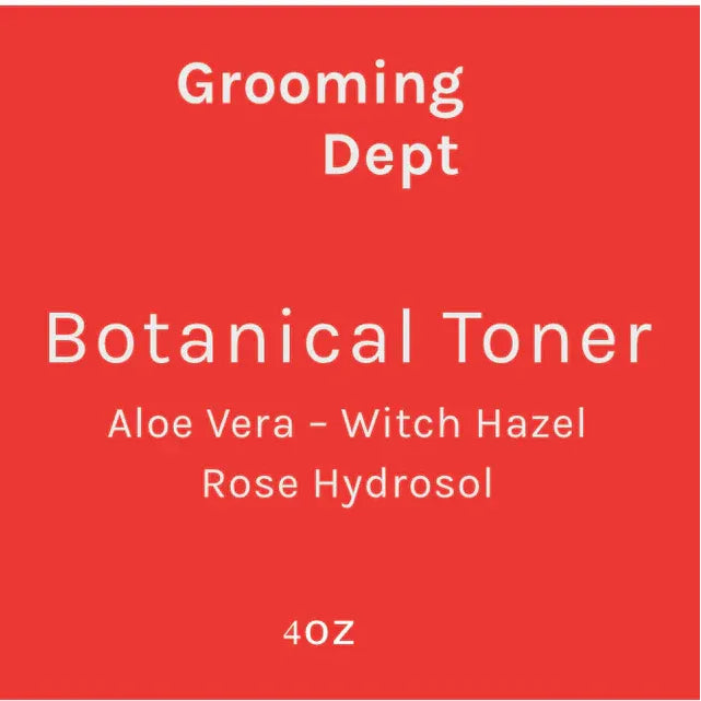 Grooming Dept Grooming Dept Rose Hydrosol Botanical Toner 4 Oz Toner