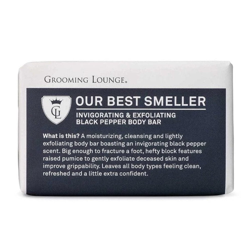 Grooming Lounge Grooming Lounge Our Best Smeller Exfoliating Body Bar - Black Pepper Body Bar For Men Cleansing Bars, Scrub Bars