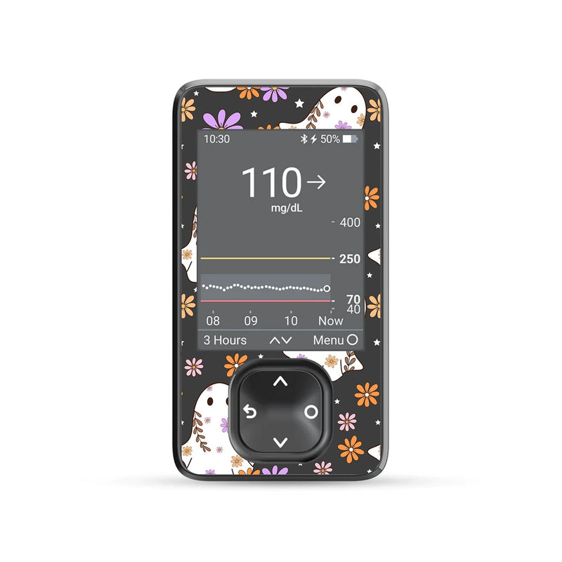 Peelz Groovy Ghosts DEXCOM G7 Touchscreen Receiver Peelz/Stickers