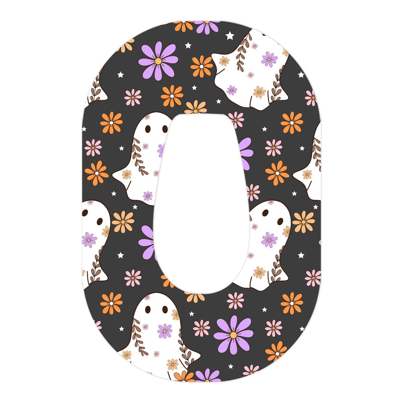 Peelz Groovy Ghosts Dexcom G6 Patch Tape - Pump Peelz Patch Medical Tape
