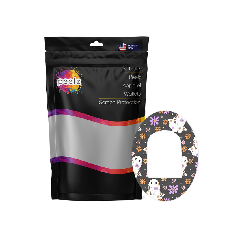 Peelz Groovy Ghosts Pod Patch Tape - Pump Peelz Patch Medical Tape