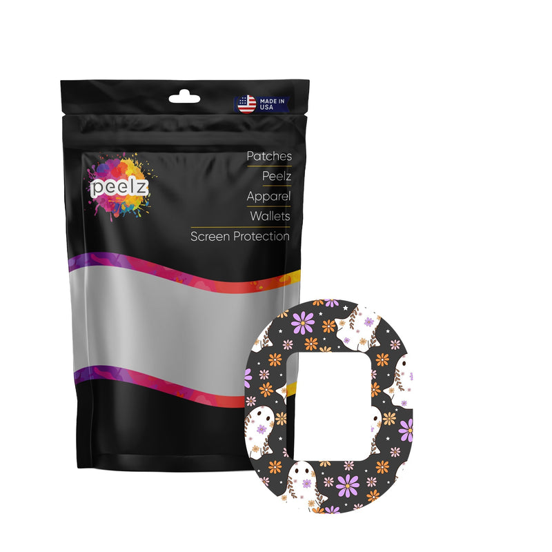 Peelz Groovy Ghosts Tandem Mobi Patch Tape - Pump Peelz Patch Medical Tape
