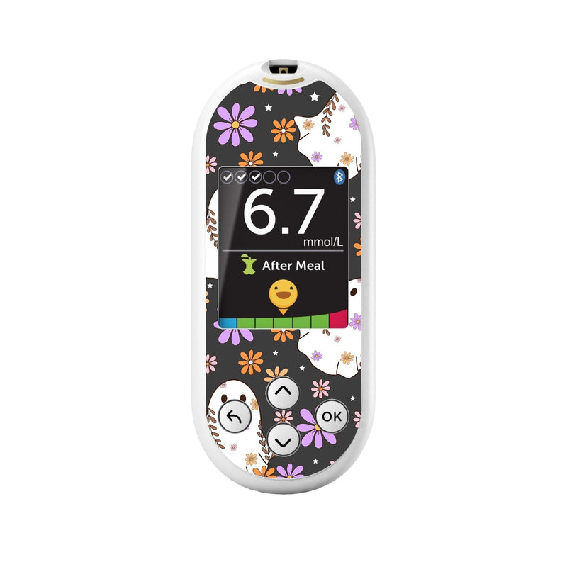 Peelz Groovy Ghosts for OneTouch Verio Reflect Glucometer Peelz/Stickers