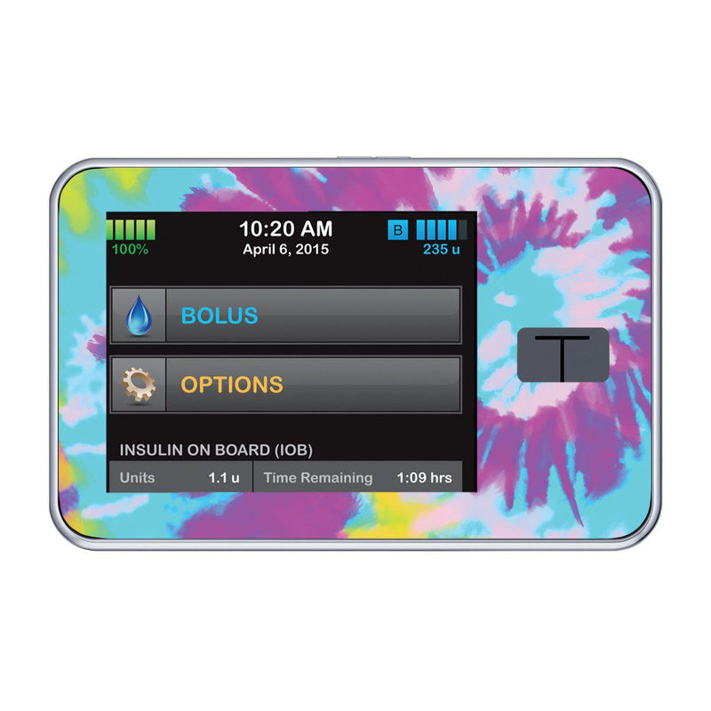 Peelz Groovy Tie-Dye Sticker for Tandem t:slim Peelz/Stickers
