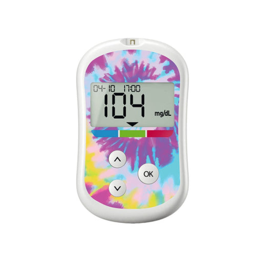 Peelz Groovy Tie-Dye for OneTouch Verio Flex Glucometer Peelz/Stickers
