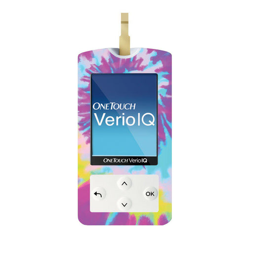 Peelz Groovy Tie-Dye for OneTouch Verio IQ Glucometer Peelz/Stickers