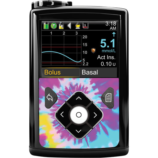 Peelz Groovy Tie-Dye for Sticker for Medtronic MiniMed 770G & 780G Peelz/Stickers