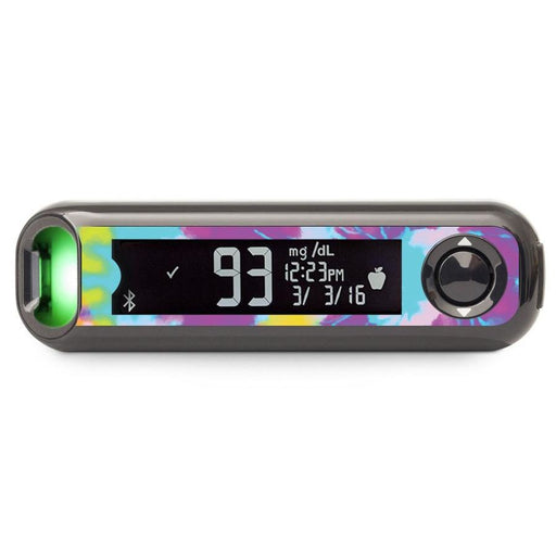Peelz Groovy Tie-Dye of Paradise for Bayer Contour© Next One Glucometer Peelz/Stickers