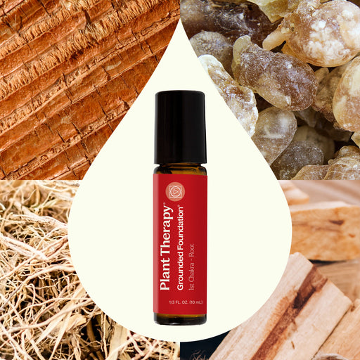 Plant Therapy Grounded Foundation (Root Chakra) Essential Oil Pre-Diluted Roll-On Essential Oil