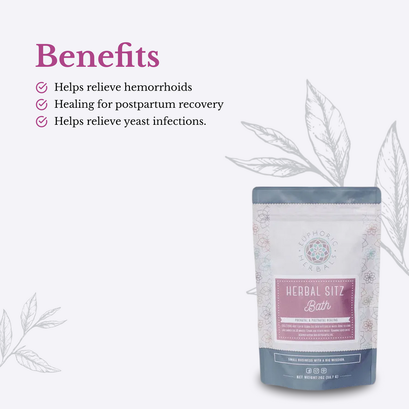 Euphoric Herbals Herbal Sitz Bath Postpartum Herbal Bath