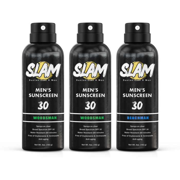 Trio Men's Fragrance Pack SPF 30 by Slam Sunscreen