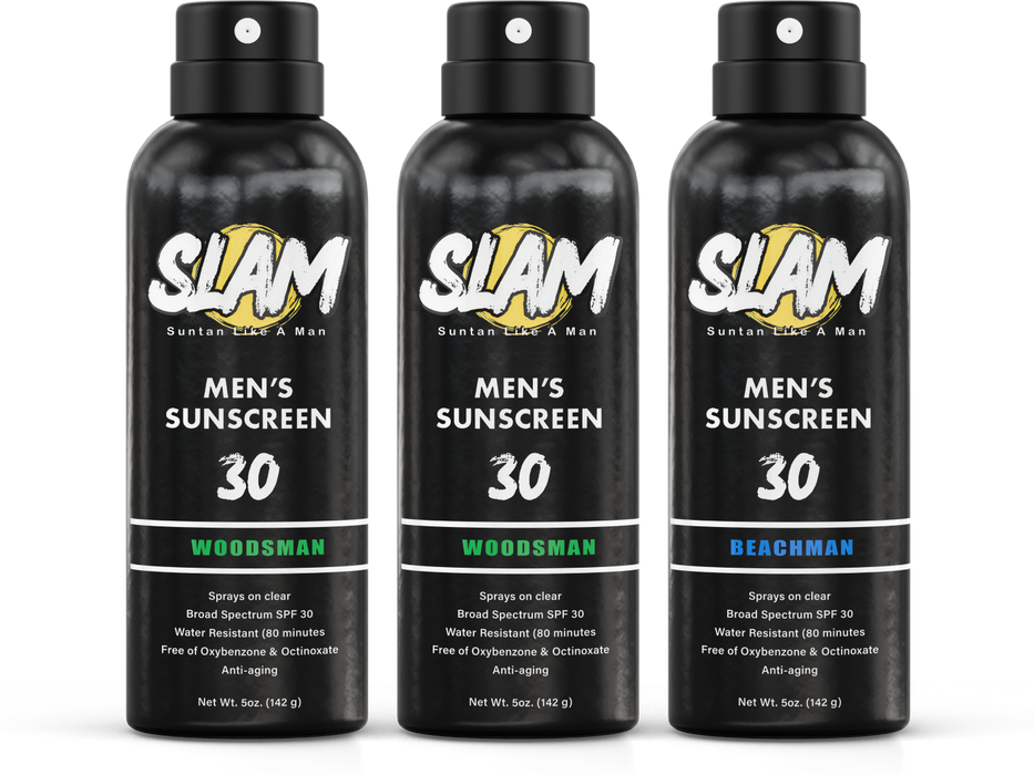 Trio Men's Fragrance Pack SPF 30 by Slam Sunscreen