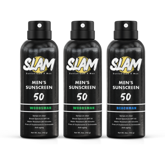 Trio Men's Fragrance Pack SPF 50 by Slam Sunscreen