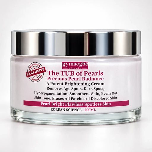gymsegbë The Tub Of Pearls Precious Pearl Radiance  Brightening Cream Anti-Aging, Dark Spots, Hyperpigmentation Light Gray 1 Jar Save $95