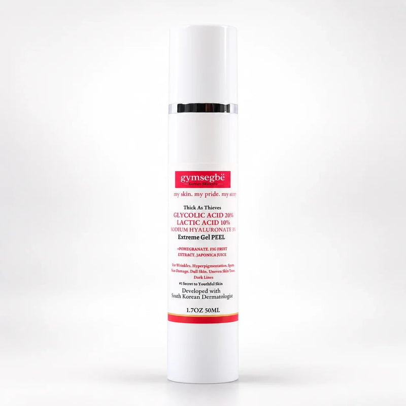 gymsegbë Thick As Thieves Pure Glycolic Acid Lactic Acid Extreme Gel Peel - 50ml Exfoliation, Dark Spots, Hyperpigmentation White Smoke 1 BottleSave 6.90