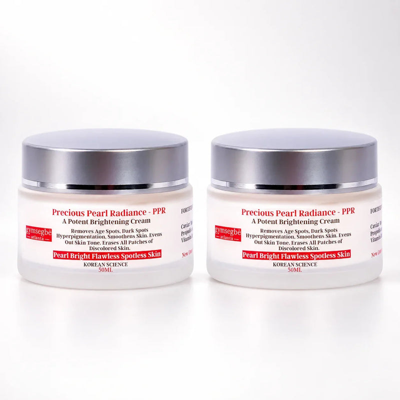 gymsegbë Precious Pearl Radiance Brightening Cream Anti-Aging, Dark Spots, Hyperpigmentation White Smoke 2 Jars Save $8.59