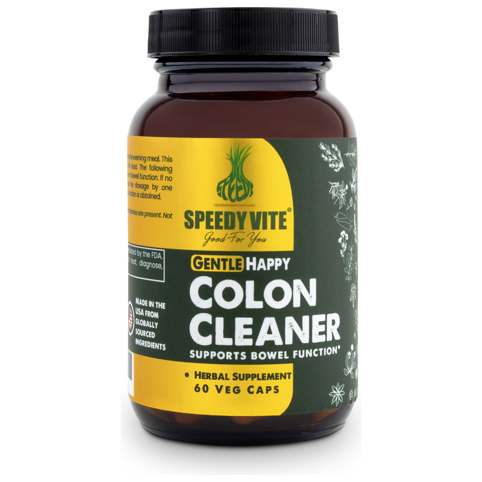 SpeedyVite® Colon Cleaner (Wild Gentle Happy Strength) (60 Veg. Caps) Gentle Support for Bowel Function* Organic & Wildcrafted Made in USA FREE SHIPPING