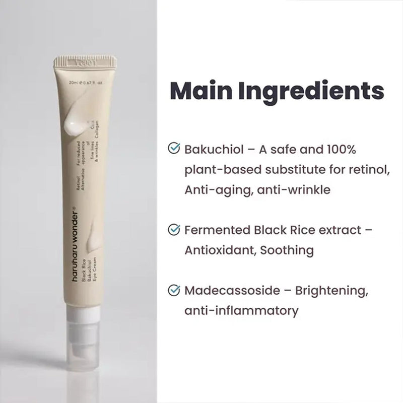 AsiaBeautyMall Haruharu Wonder Black Rice Bakuchiol Eye Cream Eye Cream