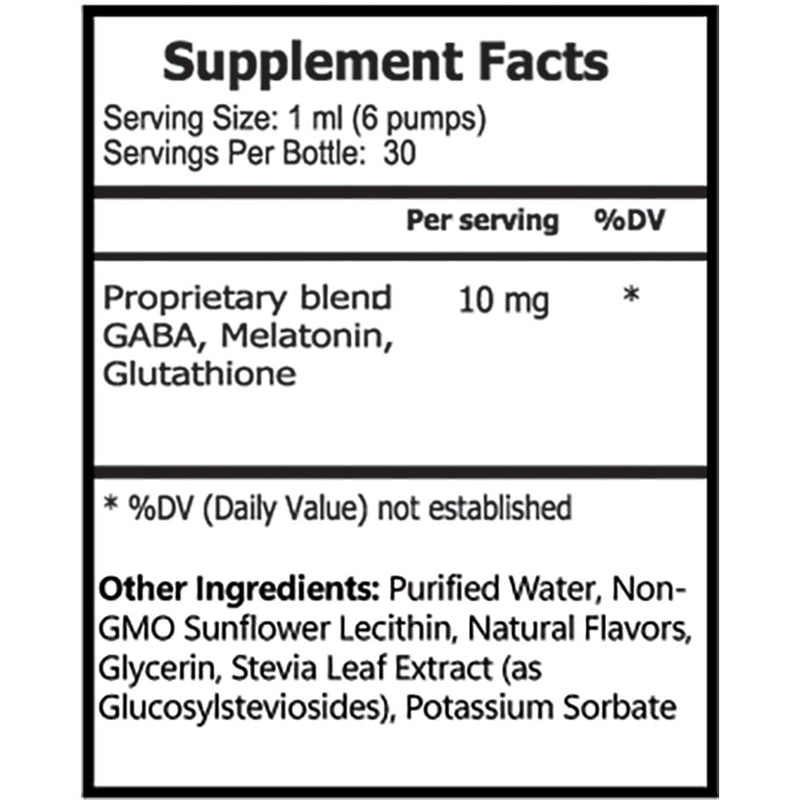 Hallelujah Diet Liposomal Sleep - GABA, Melatonin, and Glutathione Sleep Support