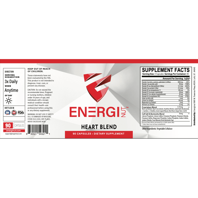 Energi Nutrition CardioVive Heart Blend Supplement