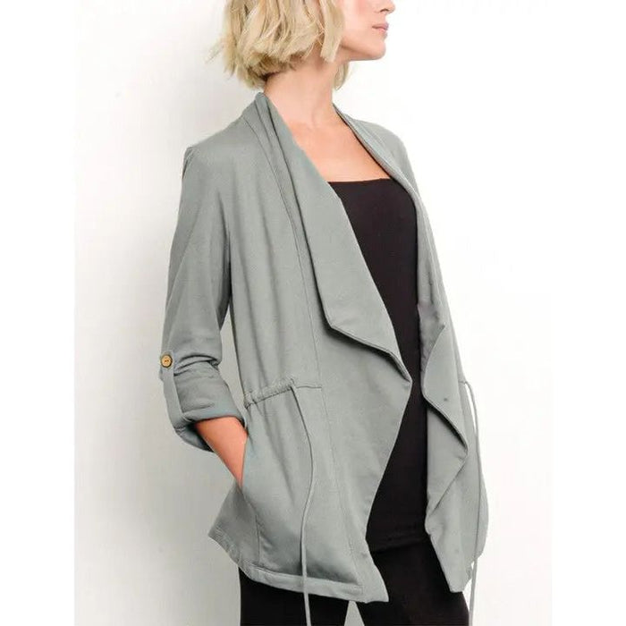 Hemp Open Front Jacket