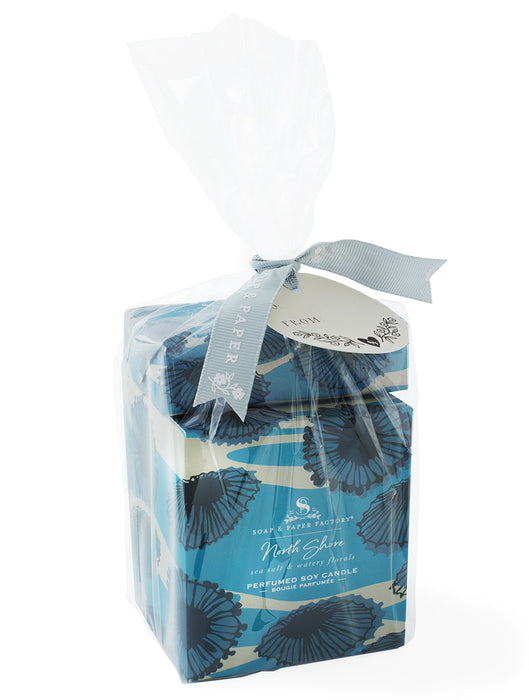 North Shore Single-Wick Candle & Soap Gift Set