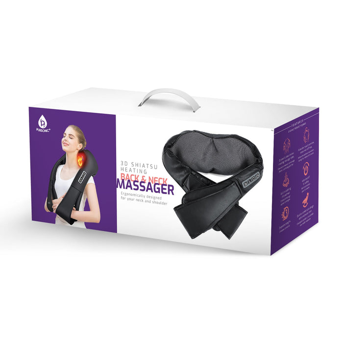 Pursonic 3D Shiatsu Heating Back and Neck Massager