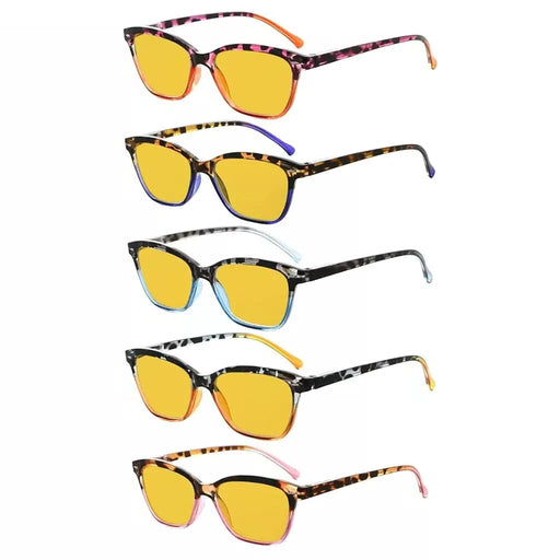 eyekeeper.com 5 Pack Stylish Blue Light Blocking Reading Glasses HP9111 Eyeglasses