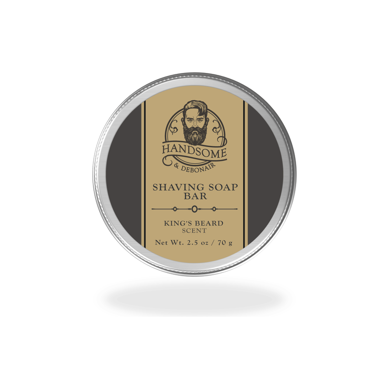 Handsome & Debonair King's Beard Shaving Soap Bar Hair Removal
