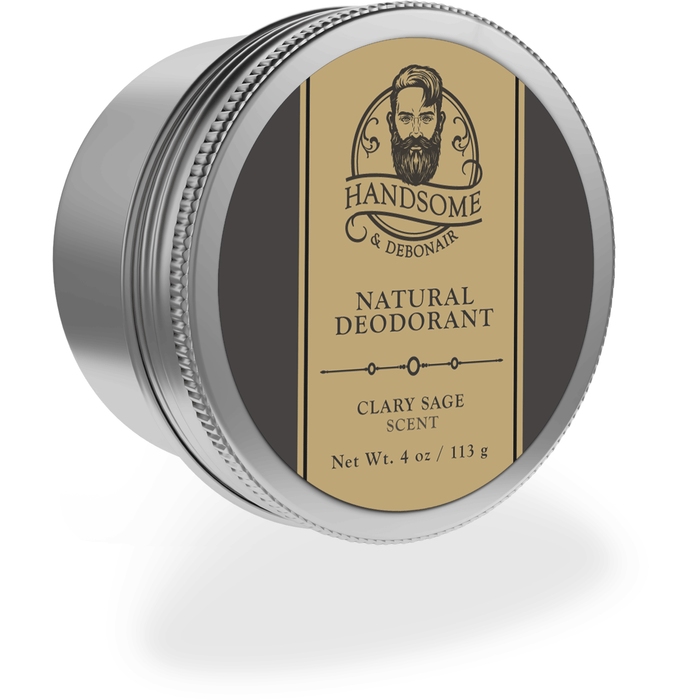 Handsome & Debonair - Natural Deodorant Clary Sage 4oz
