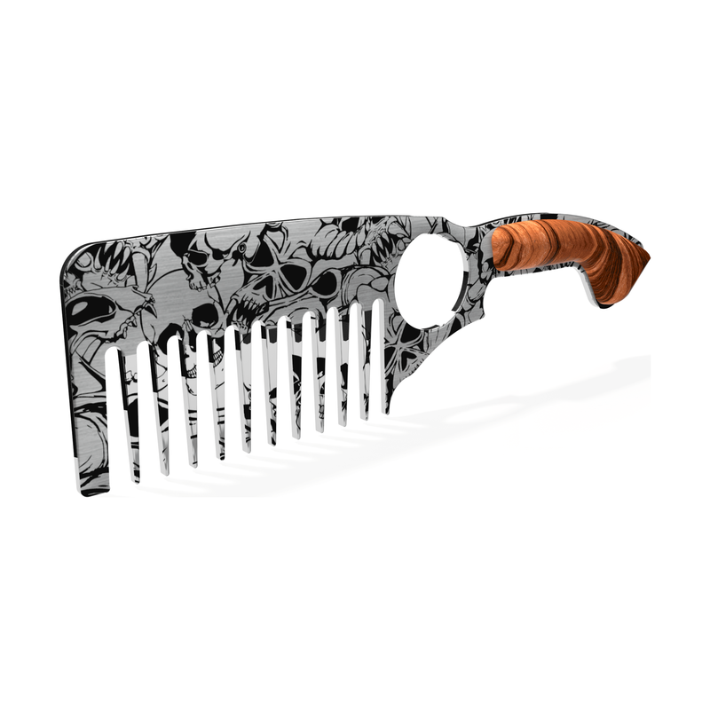 Handsome & Debonair Skulls Beard Comb Styling Tools