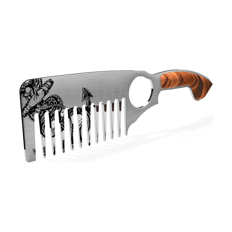Handsome & Debonair Anchor Beard Comb Styling Tools