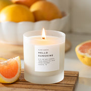 Slow North Hello Sunshine - Signature Candle (Grapefruit + Geranium + Lime) Frosted Candles