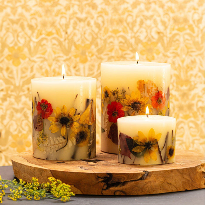 Honey Tobacco Small Round Botanical Candle