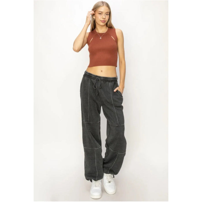 HYFVE Stitched Design Drawstring Sweatpants