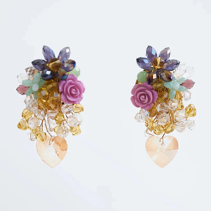 Bohemia Acrylic Flower Earrings - Sexikinis Swim