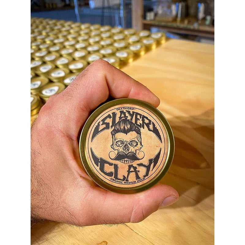 Death Grip Death Grip Slayer Organic Medium Hold Hair Clay 2 oz Hair Clay