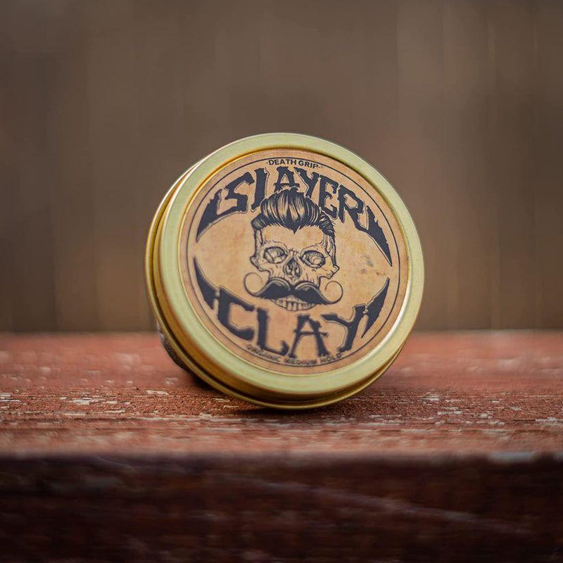 Death Grip Death Grip Slayer Organic Medium Hold Hair Clay 2 oz Hair Clay