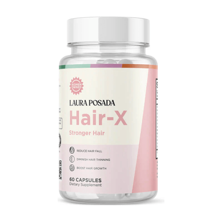Suplementos Laura Posada by The Brand Atelier Hair-X | Regenerar el Crecimiento, Fuerza y Volumen del Cabello