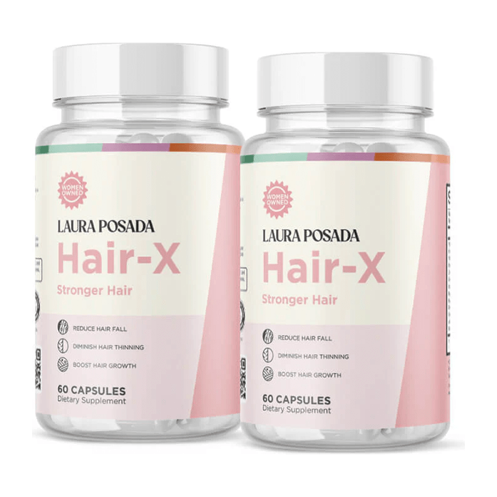 Suplementos Laura Posada by The Brand Atelier Hair-X | Regenerar el Crecimiento, Fuerza y Volumen del Cabello