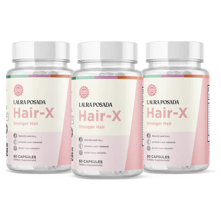 Suplementos Laura Posada by The Brand Atelier Hair-X | Regenerar el Crecimiento, Fuerza y Volumen del Cabello