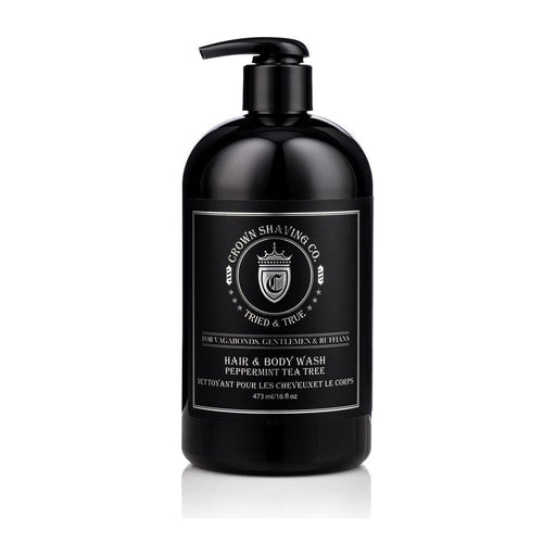 Crown Shaving Co. Peppermint Tea Tree Hair & Body Wash 16 Oz