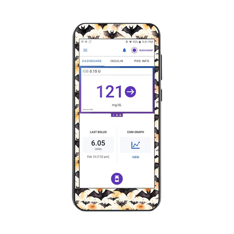 Peelz Halloween Bats Sticker for Omnipod® 5 Controller – Pump Peelz Peelz/Stickers