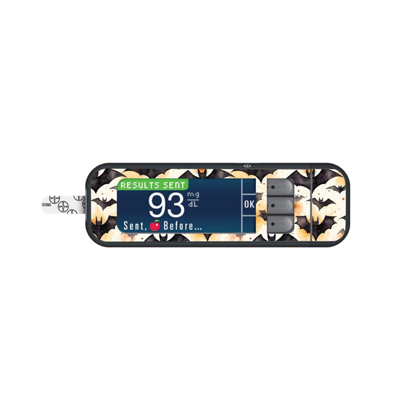 Peelz Halloween Bats for Bayer Contour Next Glucometer Peelz/Stickers