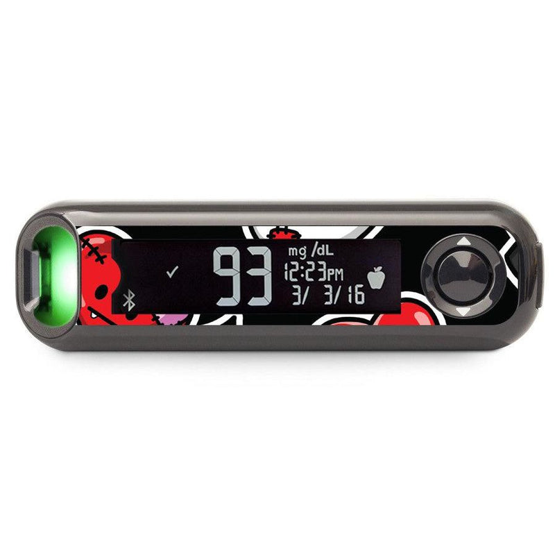 Peelz Halloween Valentine Bayer Contour© Next One Glucometer Peelz/Stickers