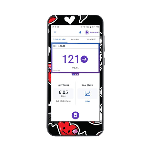 Peelz Halloween Valentine Sticker for Omnipod® 5 Controller – Pump Peelz Peelz/Stickers