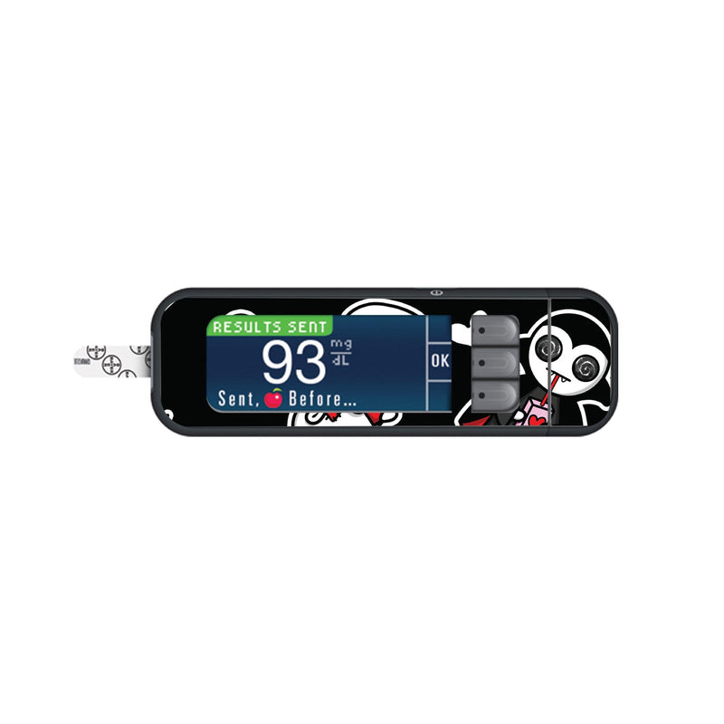 Peelz Halloween Valentine for Bayer Contour Next Glucometer Peelz/Stickers