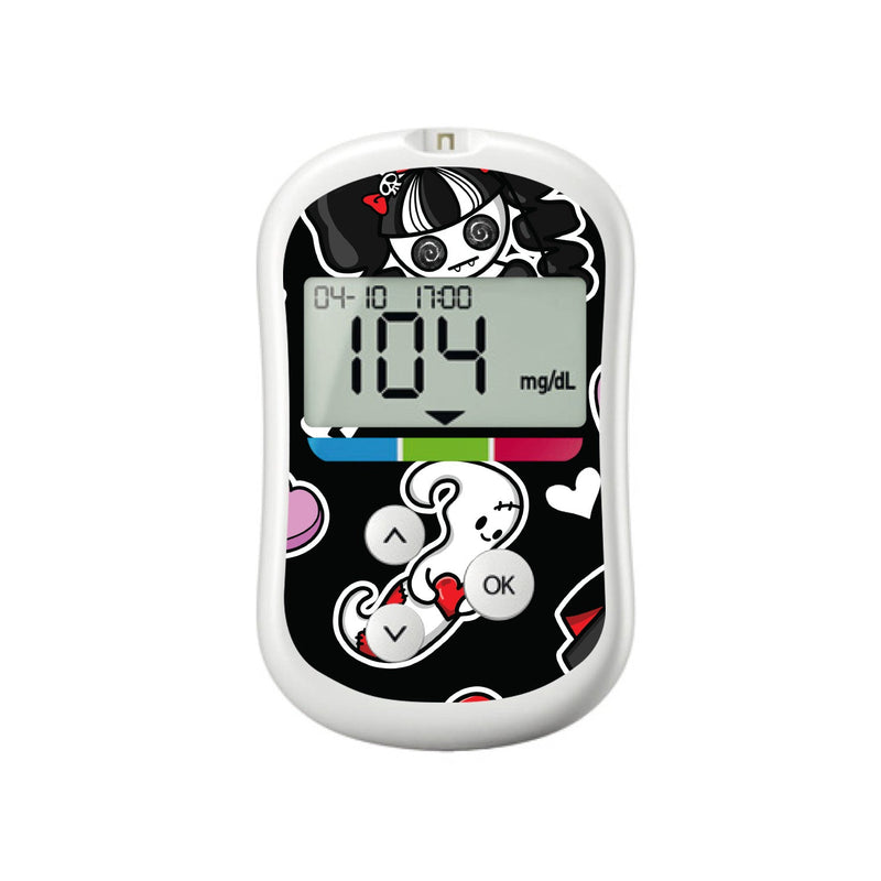 Peelz Halloween Valentine for OneTouch Verio Flex Glucometer Peelz/Stickers
