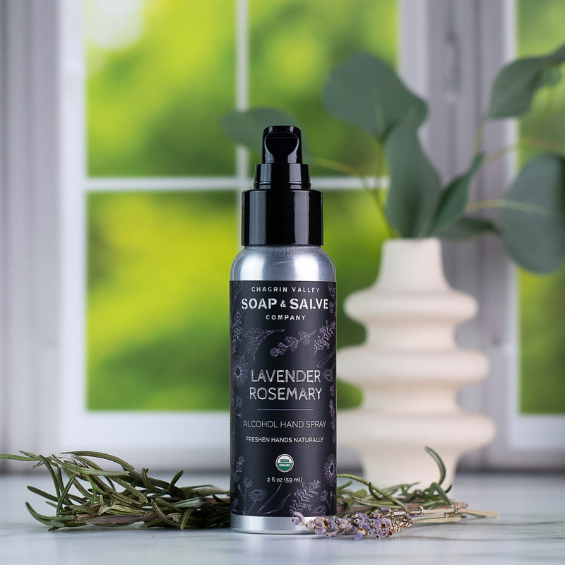 Chagrin Valley Soap & Salve Hand Spray: Lavender Rosemary Hand Sanitizer